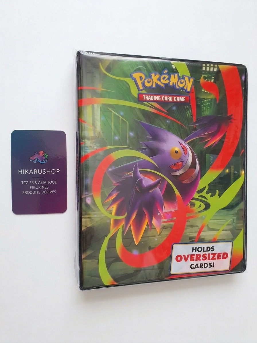 Portfolio Pokémon Ectoplasma (Gengar) Ultra Pro – Rangement Cartes Standard & Cartes Jumbo (Oversized) Portfolio Pokémon Ectoplasma (Gengar) Ultra Pro – Rangement Cartes Standard & Cartes Jumbo (Oversized)