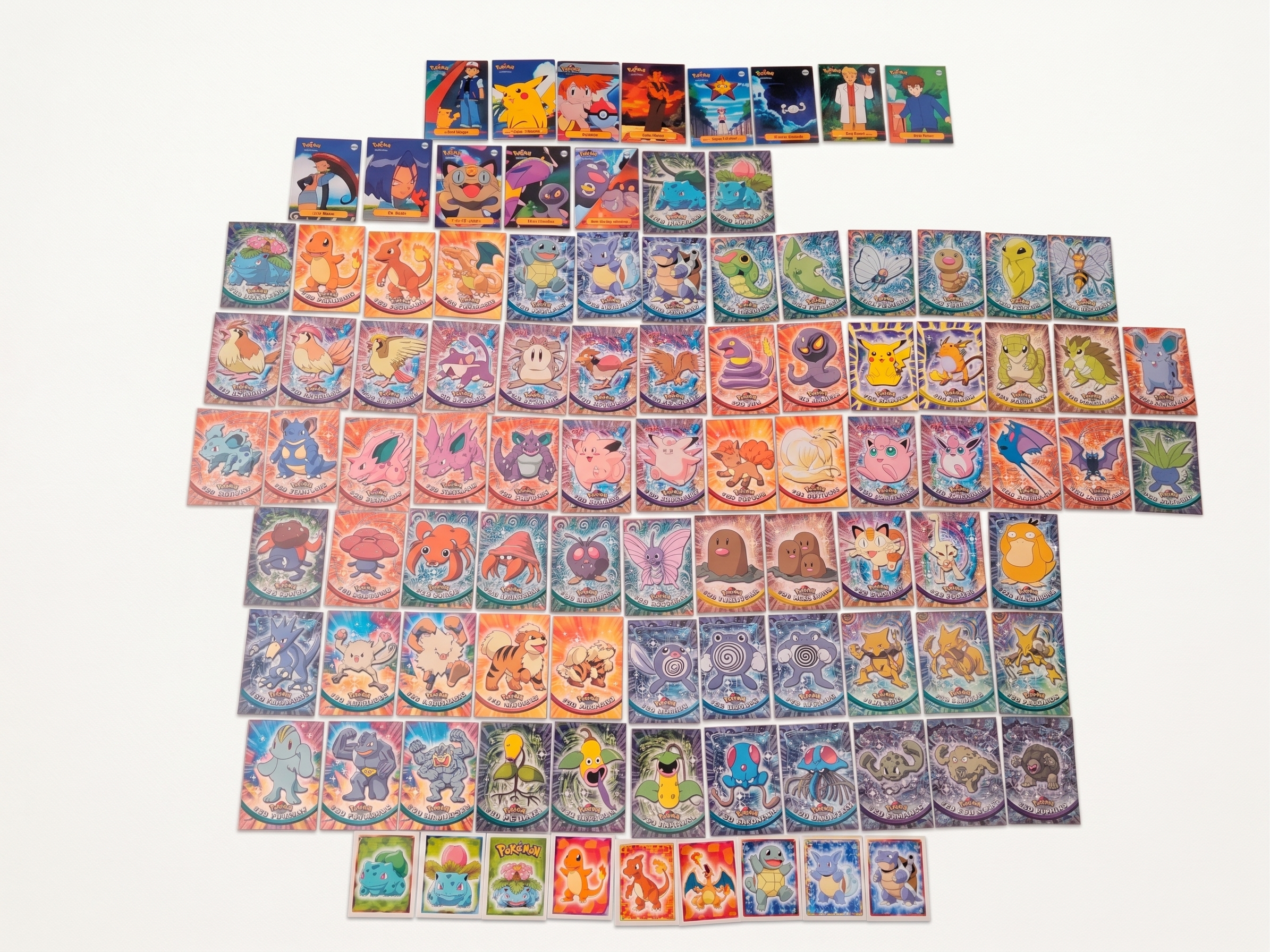 Set complet cartes pokemon topps 1999 serie 1 vf Set complet cartes pokemon topps 1999 serie 1 vf