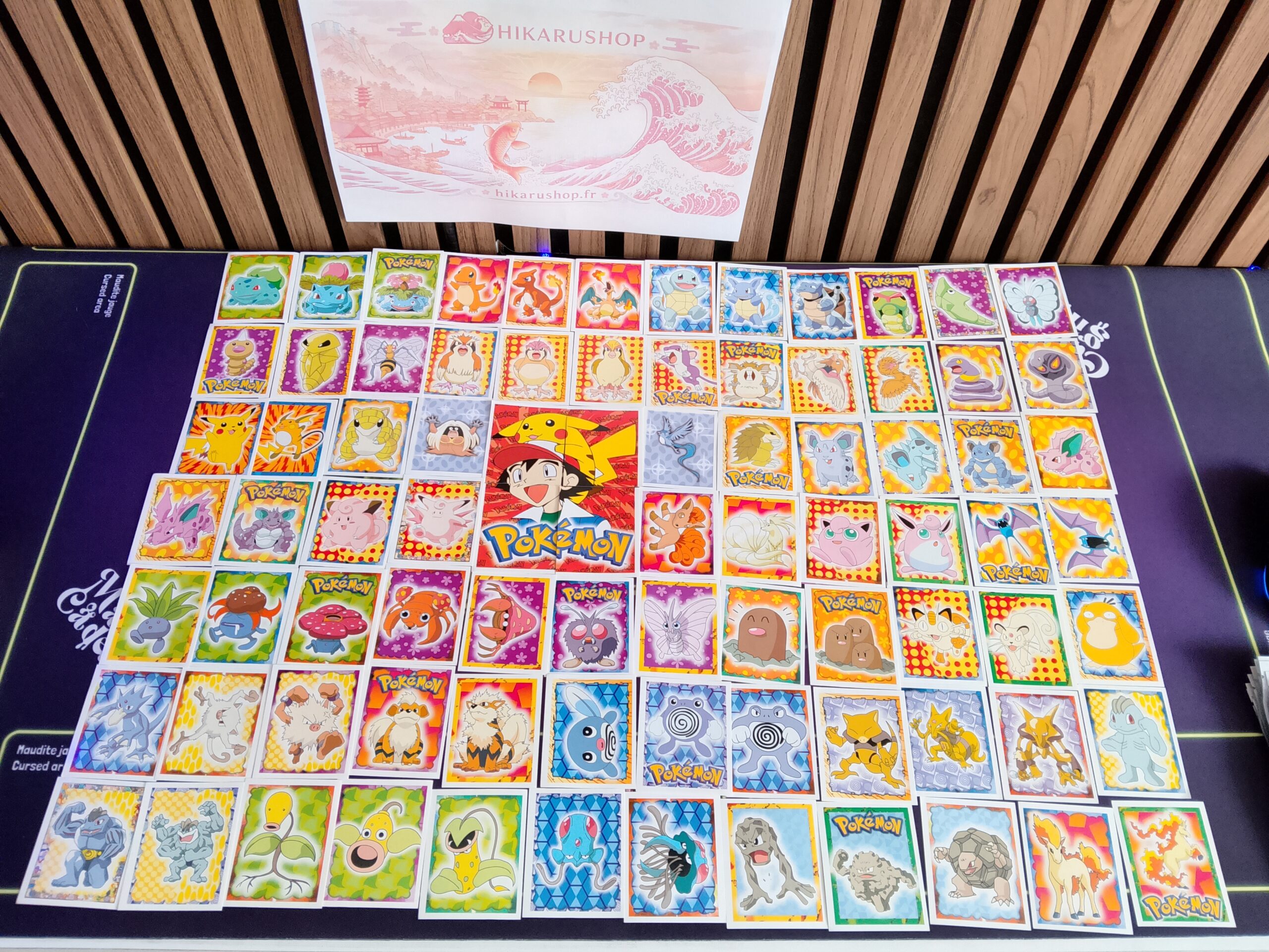 Set stickers pokemon merlin 1999 vf 1ere partie avec puzzle sacha pikachu rouge Set stickers pokemon merlin 1999 vf 1ere partie avec puzzle sacha pikachu rouge