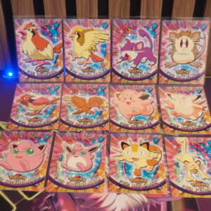 Pack cartes pokemon topps 1999 serie 1 vf logo bleu roucarnage rattatac piafabec