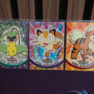 Pack cartes pokemon topps 1999 serie 1 vf logo bleu team rocket miaouss arbok empiflor